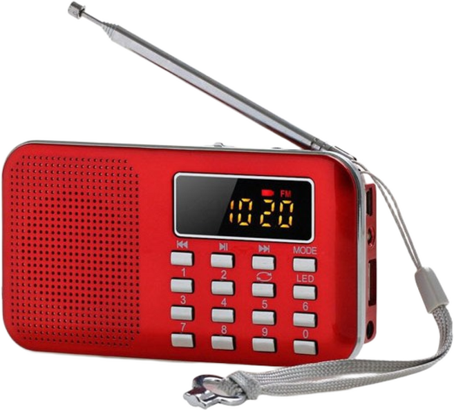 H-218 효도 라디오 휴대용 소형 MP3 충전식 등산용 미니 트롯 트로트, 검정