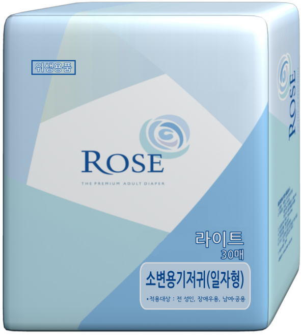 로즈 성인용 속기저귀 일자형 라이트 240매, 30매입, 8개