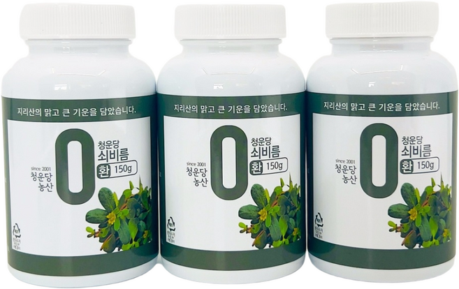 청운당농산 자연산 쇠비름환 야생 새비름 효능, 3개, 150g