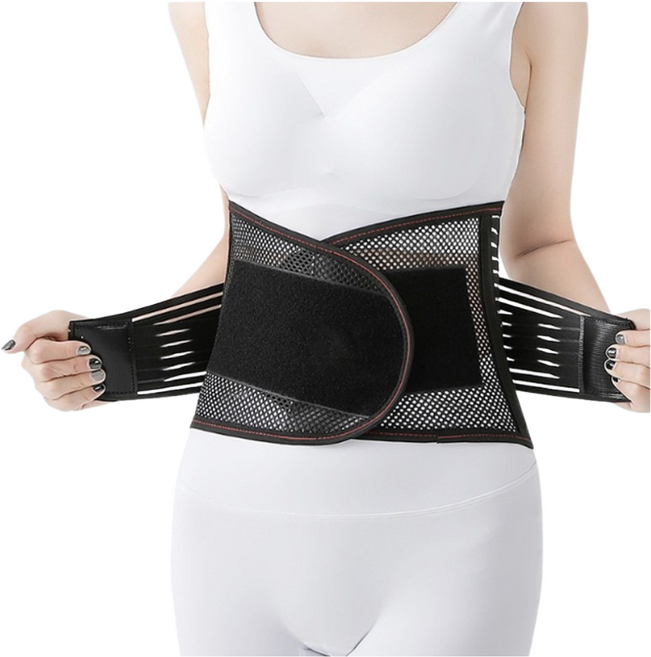 윈윈리빙 여성 남성 여름 고탄력 통기성 메쉬 허리보호대 복대, 1개