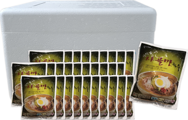 맛있는 냉면 재료모음 / 냉면육수 참설악 사골육수, 330g, 30개