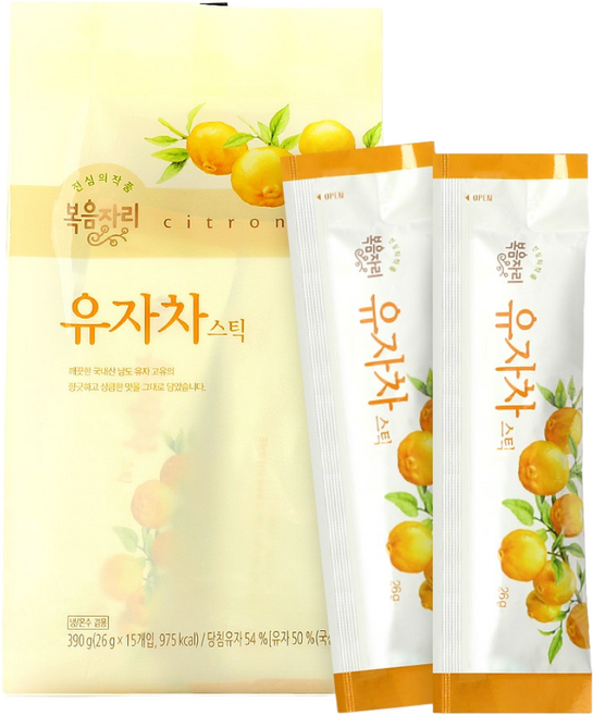 복음자리 유자차 스틱, 26g, 15개입, 1개
