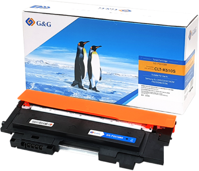 지엔지 삼성전자 SL-C563W / C513W / C513 / C510W 호환 토너 CLT-K510S, 검정, 1개