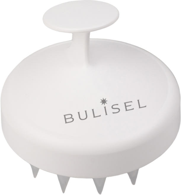 뷰리셀 두피 마사지 브러쉬, 화이트, 1개