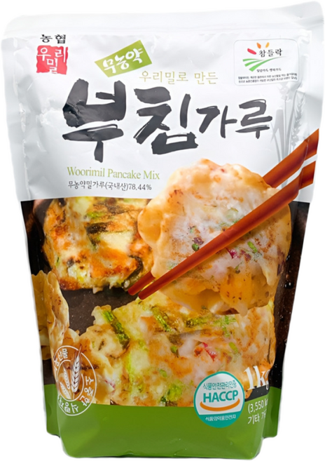 무농약 친환경 우리밀로 만든 부침가루 농협, 6개, 1kg