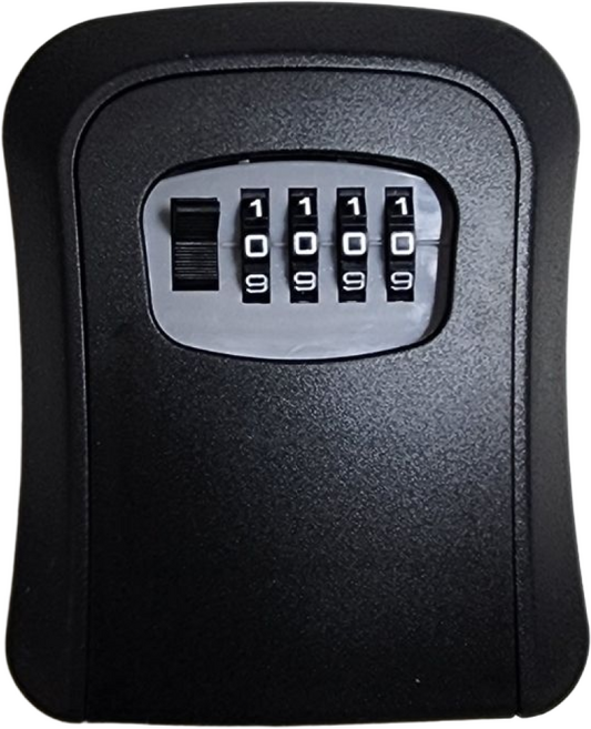 튼튼 비밀번호 열쇠 보관함 키박스 펜션 현관 창고, 블랙, 1개