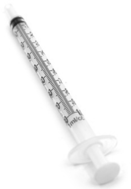 피딩용 주사기(1ml 5개), 1개