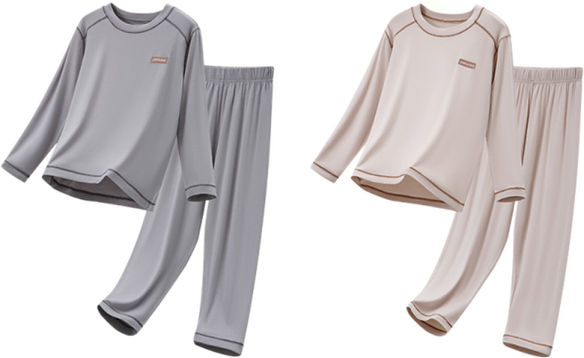 1+1특가 Omiza 모달 천연소재+흡습속건 UP 이너웨어 성인 아동 주니어 내복 잠옷 상하세트