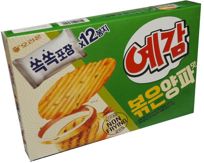 오리온예감 오리온 예감 볶은양파맛204g ( 17g X 12입), 204g, 1개