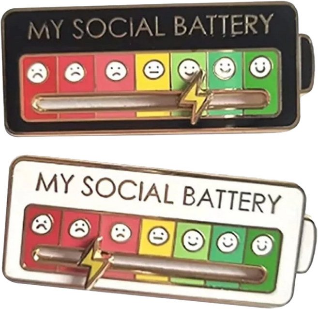 소소잡방 감정표현 사회생활 마이 소셜 배터리 뱃지