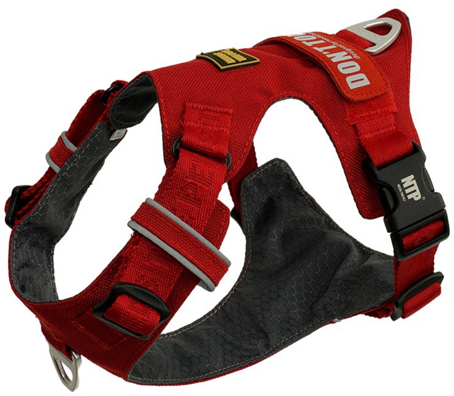 니즈더펫 강아지 인터라켄 초경량 라이트 하네스, 레드, 1개