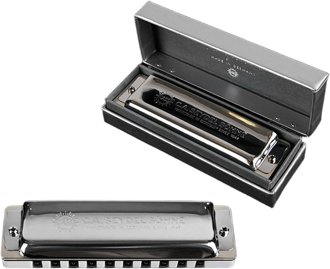 [중앙악기]SEYDEL 쎄이델 블루스 실버 네추럴 마이너 다이아토닉 10홀 하모니카 / 16313, E key, 1개