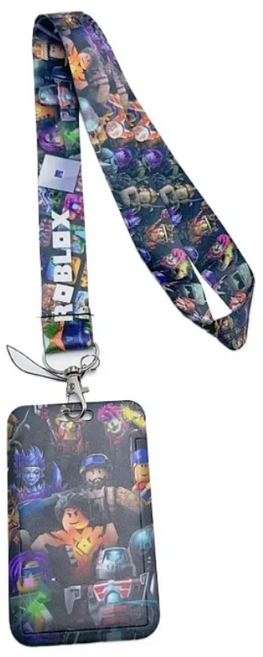 로블록스 Roblox 랜야드 카드홀더 분실방지 휴대폰목걸이, 다크나이트 카드, 1개