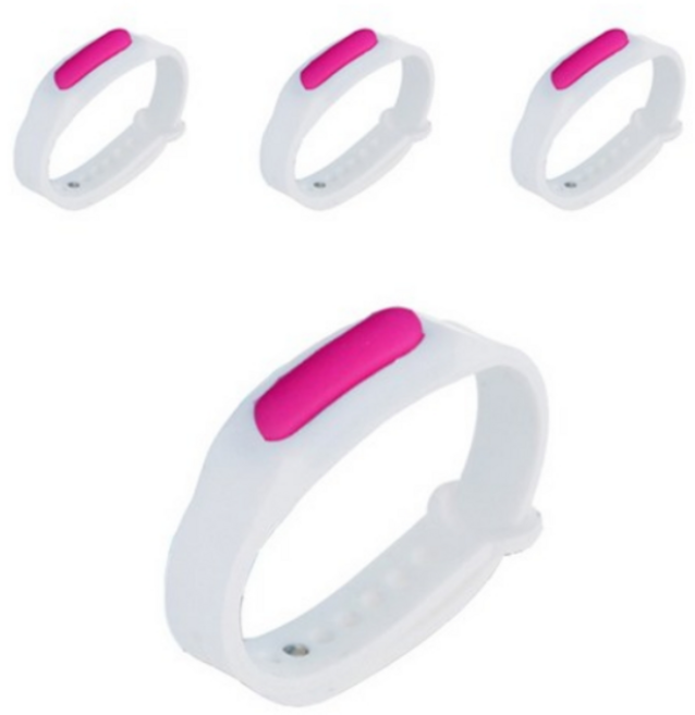 일양약품 토마틴 볼 썸머링 모기퇴치 팔찌 손목밴드 4개세트, 핑크4