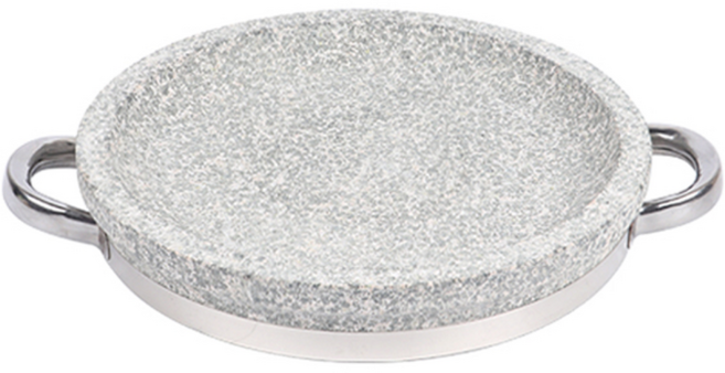 귀월미 구이용 돌판 소고기 삼겹살 고기 불판 구이판 구이용 돌판, 1개, 20cm