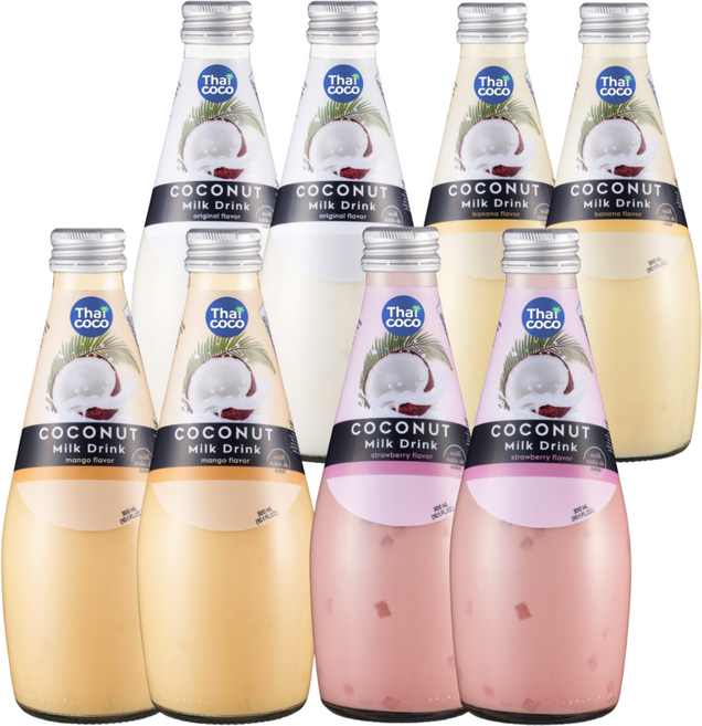 타이코코 코코넛밀크 위드 나타데코코 4종혼합, 8개, 300ml