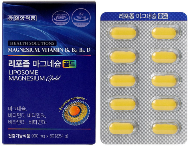 일양약품 리포좀 마그네슘 골드 - 체내 흡수율을 위함 리포좀 제형공법, 1개, 60정