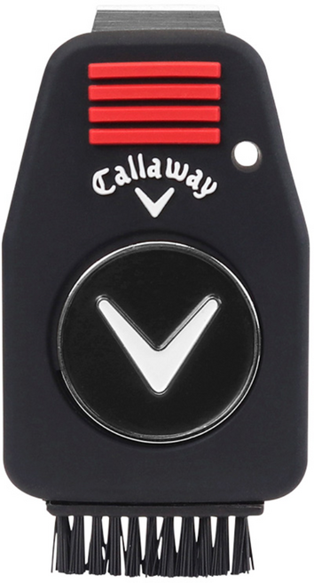 캘러웨이 그루브 클리너 볼마커포함 클럽헤드 청소, 블랙, 1개