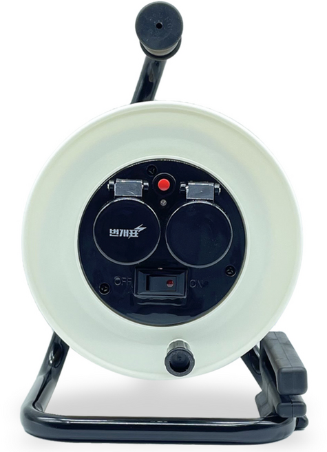 번개표 캠핑 케이블 릴 아이보리 일반형 PSR-K2M, 20m, 혼합색상, 1개