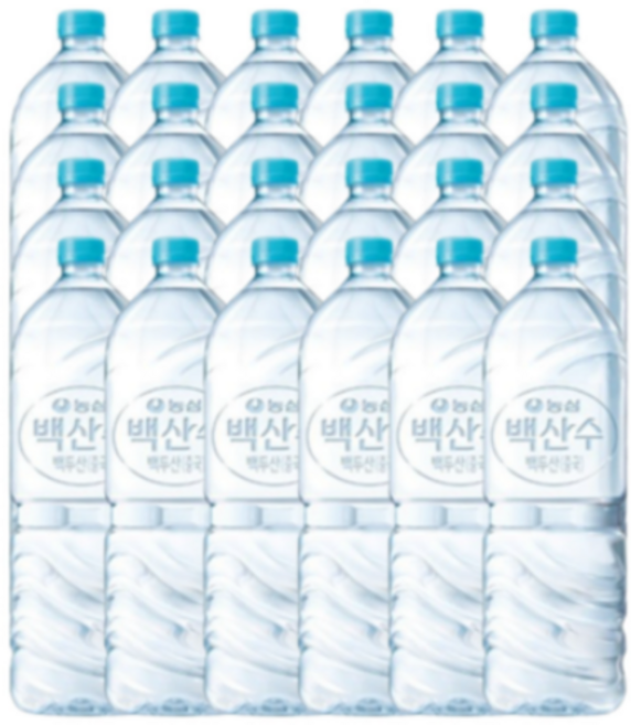 백산수 무라벨 유라벨 2L x 24병 유라벨 무라벨 랜덤 배송 백두산 물