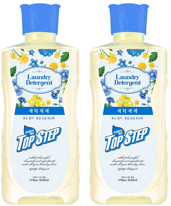 탑스텝 1.77L 미세먼지케어 세탁세제, 2개