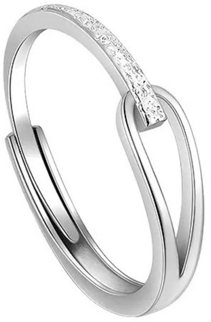 실버925 반지 루퍼트의 눈물 은반지 사이즈 조절 가능 악세서리 여성 반지 모던스타일