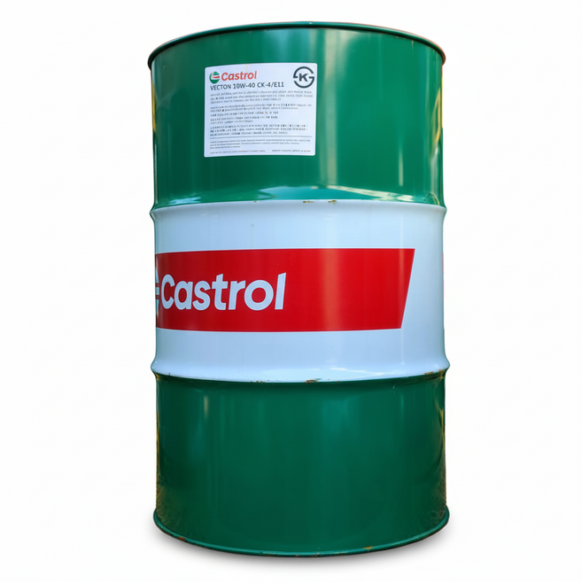 캐스트롤 벡톤 10W40 200L 드럼 DPF 유로6 TIER-4 고성능 합성 디젤 엔진오일 (자가 하차 상품), 1개