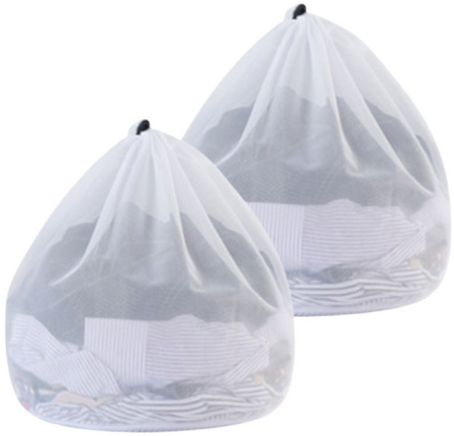 촘촘한 메쉬 이불 빨래망 특대형 침구 커튼 세탁망 80 x 90 cm, 2개, 화이트
