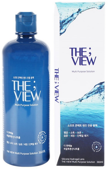 더뷰 360ml 소프트렌즈 헹굼 소독 보존 습윤 세정 단백질 제거 뉴욕디파인 다목적용액, 1개