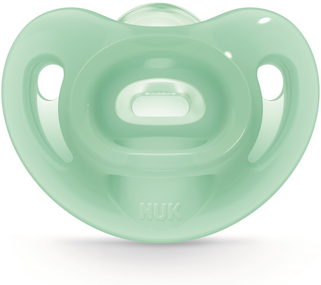 누크 센서티브 올실리콘 노리개젖꼭지, S2(6~18개월), 그린, 1개