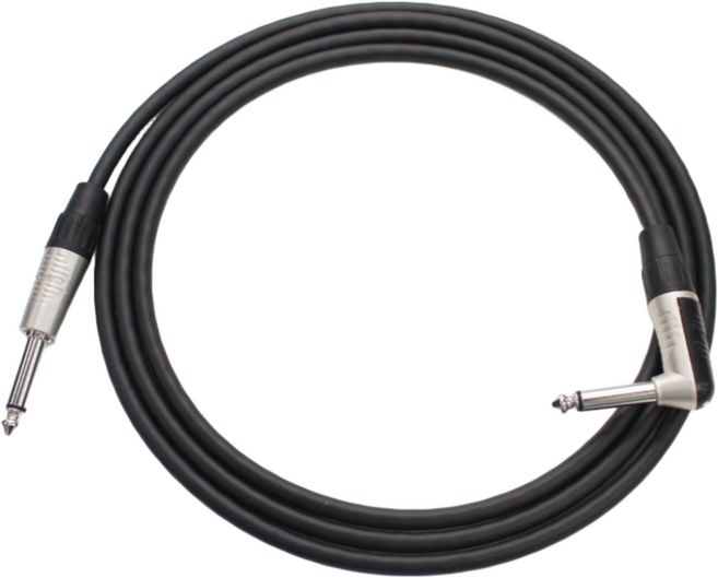 카나레 기타 케이블 GS-6 한쪽 ㄱ자 모노케이블 기타잭, 2M, 1개