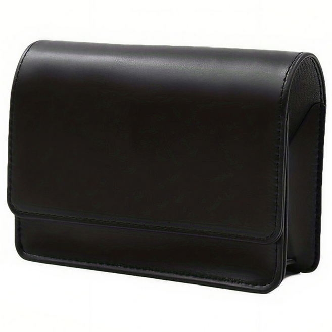 골프파우치 가죽 파우치 골프힙색 거리 측정기 케이스, 1개, 블랙