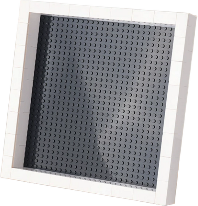 레고호환 피규어 액자 미피 전시 진열장, 1. (32x32)블록 액자, 1개