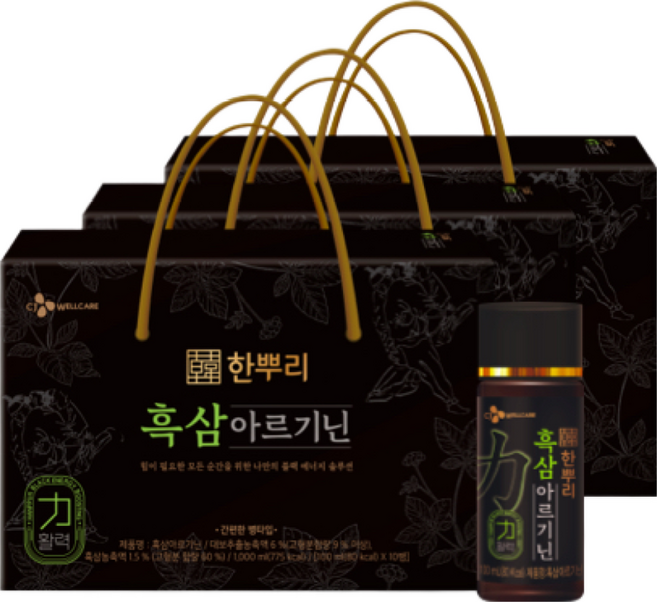 흑삼아르기닌병, 30개, 100ml
