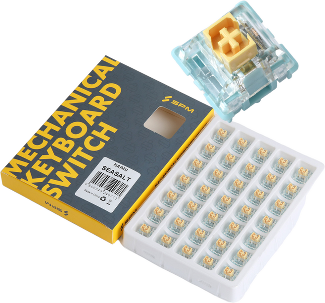 하이무 HAIMU 바다소금 리니어 공장윤활 기계식 키보드 스위치 축 5핀 (35개 패키지), 35개입 3개 패키지(총105개), -, -, 제조사축