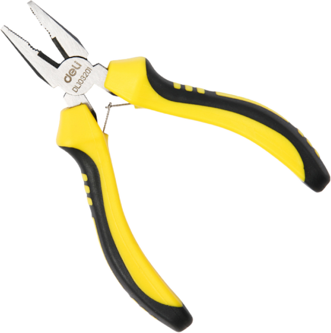 델리툴즈 미니 펜치 뺀치 컴비네이션 플라이어, 미니 컴비네이션 플라이어 _논슬립 (EDL103201), 1개