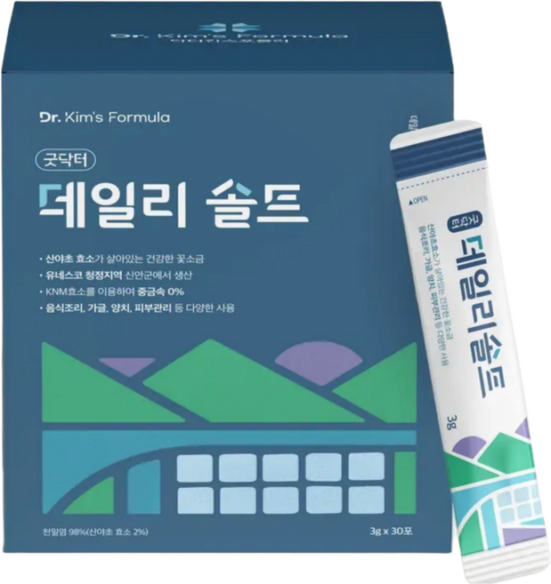 굿닥터 데일리솔트 누가의원 김태균 명품 소금 30포, 1박스, 90g