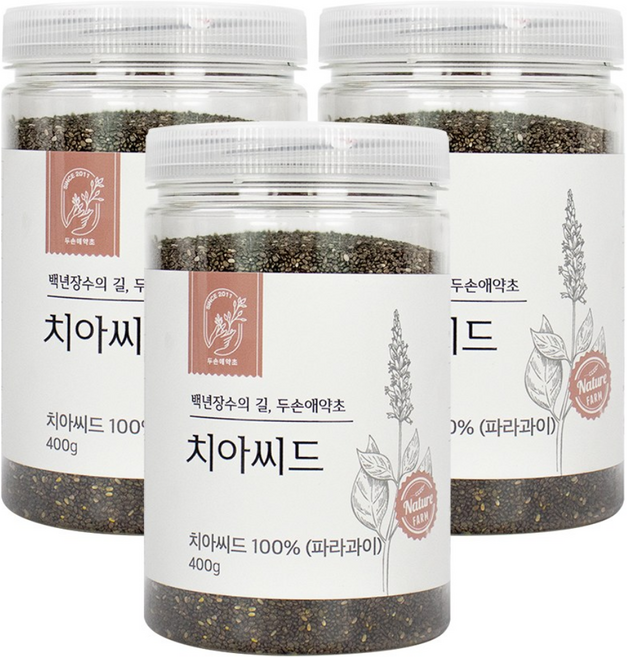 두손애약초 치아씨드, 400g, 3개