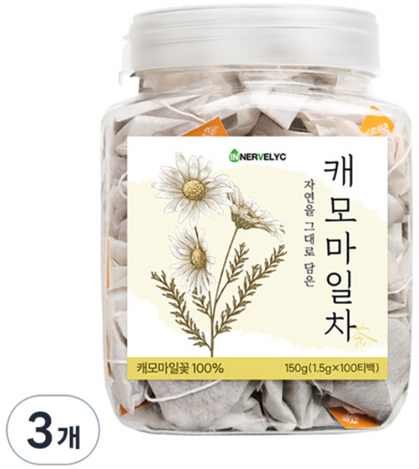 이너블릭 캐모마일허브차, 1.5g, 100개입, 3개