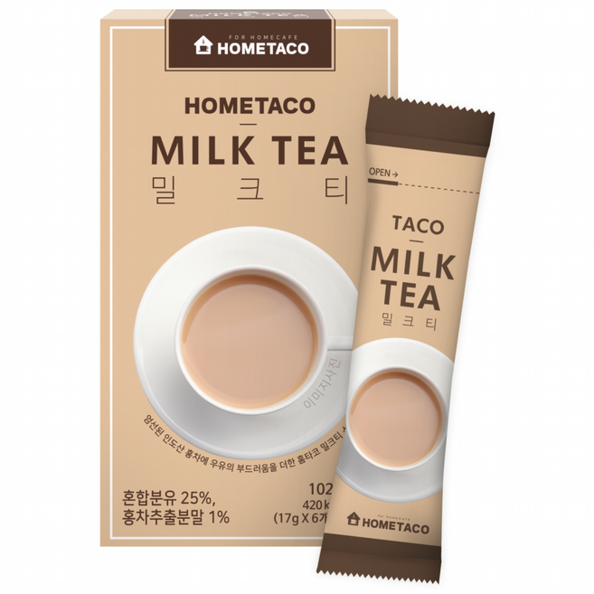 홈타코 밀크틱 스틱 6개입 102g, 2개