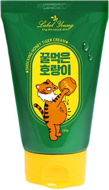 [라벨영] 쇼킹허니타이거크림(꿀먹은호랑이)#, 120g, 1개