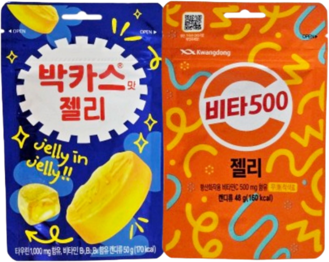 봉봉마켓 박카스맛 젤리 비타500 젤리 10개입, 1개, 50g