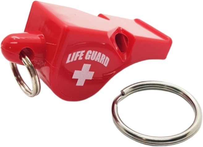 LIFE GUARD 라이프가드 휘슬 랜야드 스텐링포함 젖어도 소리나는 고음 폭스 휘슬 호루라기, 1개