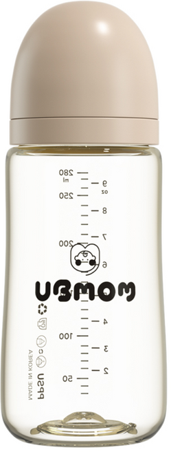 유비맘 PPSU 시그니처 노꼭지 젖병, 초코, 280ml, 1개