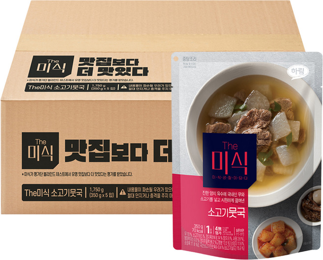 더미식 소고기뭇국, 350g, 5개