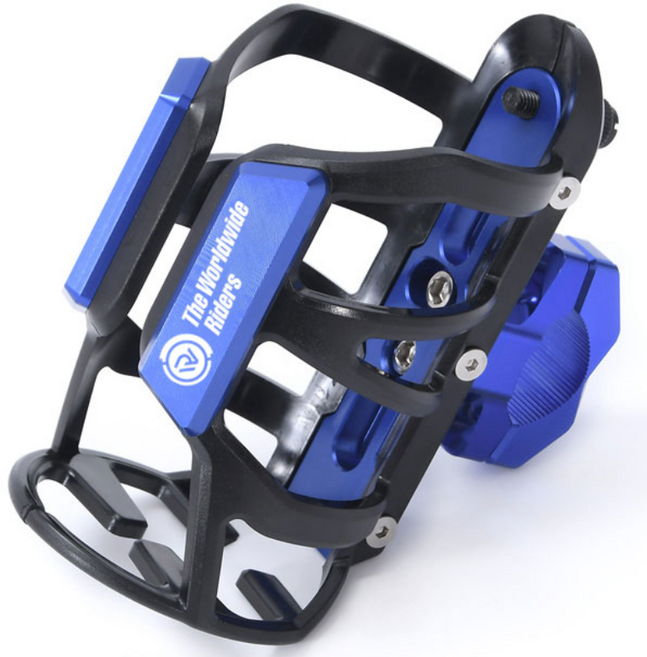 라이더무드 포르자350 혼다 PCX125 컵홀더 물병 커피 음료수 거치대 튜닝 커스텀, 블루, 1개