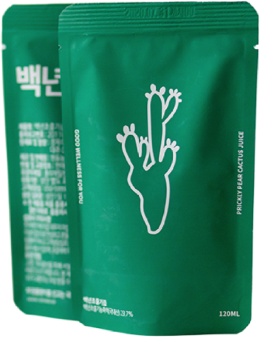 백년초즙 줄기 120ml - 한약재와 함께만든 백년초먹는법 백련초 백년초효능 천년초, 30개