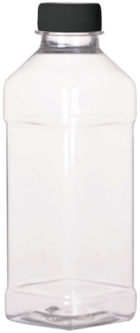 500ml 사각 페트병 블랙캡 1박스 48개입, 48개