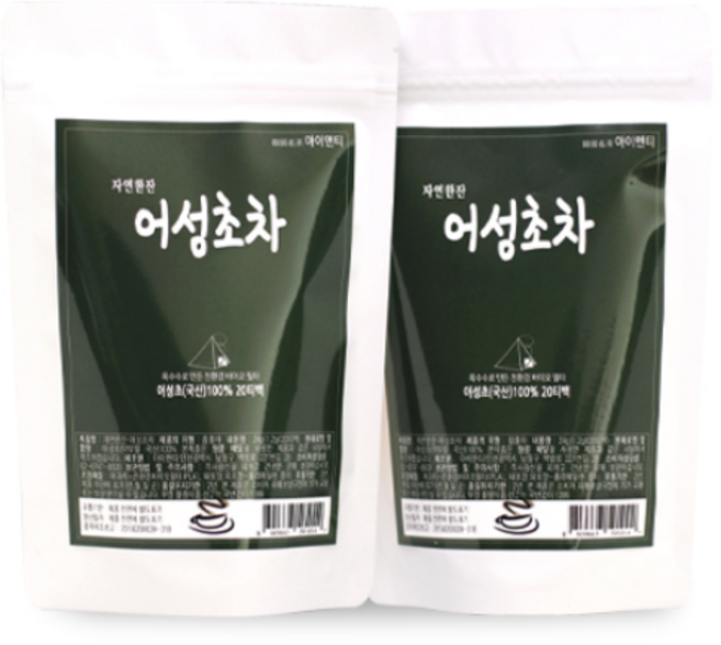 아이앤티 어성초차 100티백 1.2g 국내산100%, 2개, 50개입, 1.2ml
