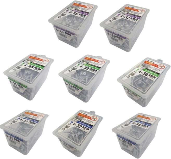 야하타 YAHATA 논플러그 피스 콘크리트나사 택1, P-432(160pcs), 1개